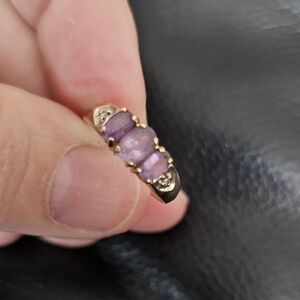 10k amethyst ring